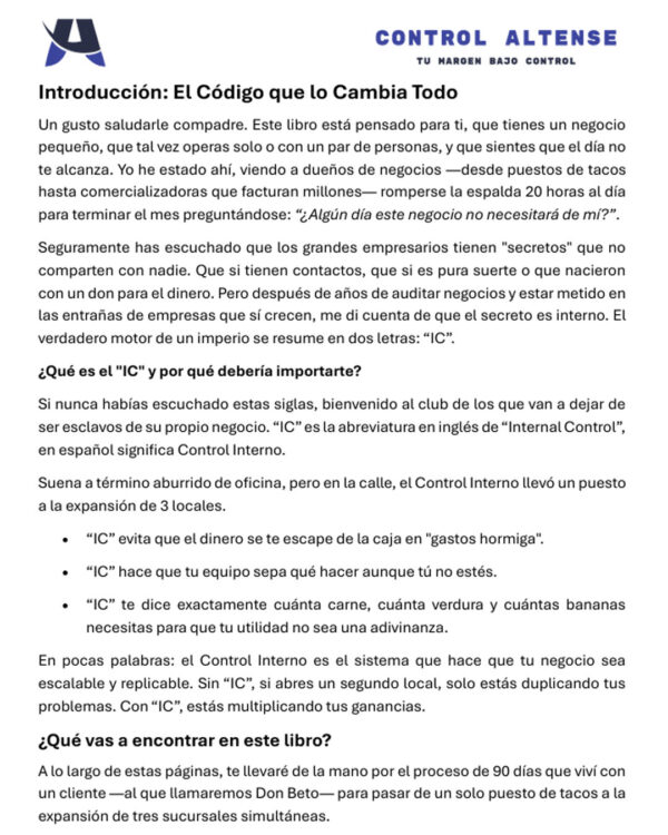 Ebook El Secreto "IC": De 1 PUESTO a 3 LOCALES en 90 días